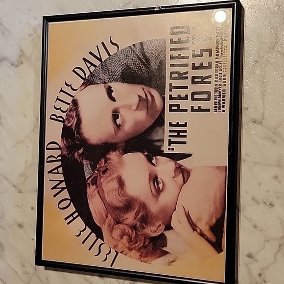 Vintage Other - VINTAGE - Bette Davis & Leslie Howard "The Pertrified Forest" Movie Decor